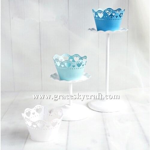 50pcs free shipping New Laser Cut wedding Cupcakes Wrappers Love Heart Baking Cake holders Party Cupcakes accessory.23colors