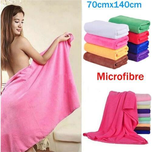 70x140cm Microfiber Travel Bath Towel Absorbent Fiber Beach Towel Drying Washcloth Shower Towel