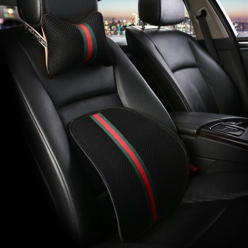 The car driver drove waist support cushion backpack on office seat post