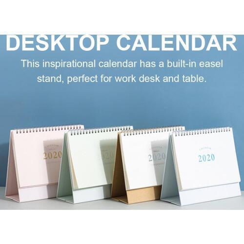 2020 Notebook Planner Agenda Daily Weekly Monthly Calendar Double Sided Gold Wire Binding Calendar For Office School Home