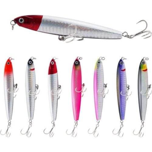 Long Throwing Sinking Water Flying Ghost Pencil Lure Bait Blood Tank Hook Fake Bait Artificial Bait Alice Bass