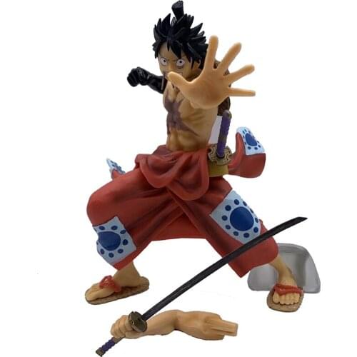 One Piece GK Monkey D Luffy Anime Action Figures 21CM PVC Oversize Statue Quality Assurance Toys Doll Gift Fly Chop Figma