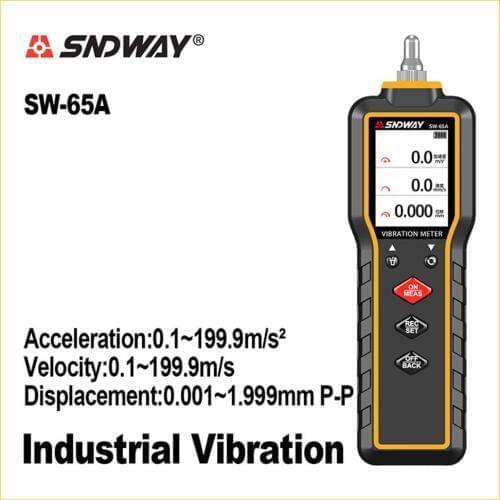 SNDWAY Vibration Meter High sensitivity probe for accurate measurement Provides Digital Vibration Meter SW-65A