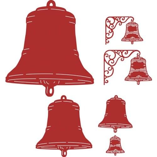 Wrought Iron Big Bell Cover Cutting Dies Scrapbook Diary Decoration Stencil Embossing Template DIY Greeting Card Handmade 2021