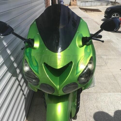 Windshield WindScreen Screen For 2006 - 2009 2012 2015 2016 2017 2018 Kawasaki Ninja ZX14R ZX-14R ZX-14 ZX 14R ZZR1400 ZZR 1400