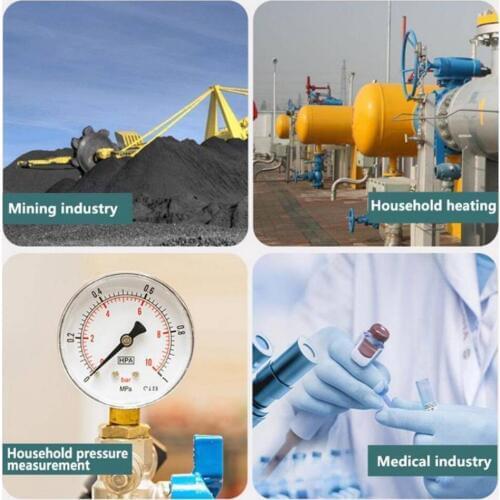 Pressure Gauge 1/8inch NPT Side Mount 0-200psi 0-14bar Pressure Gauge Dial Air Compressor Meter Hydraulic Pressure Tester Gauge