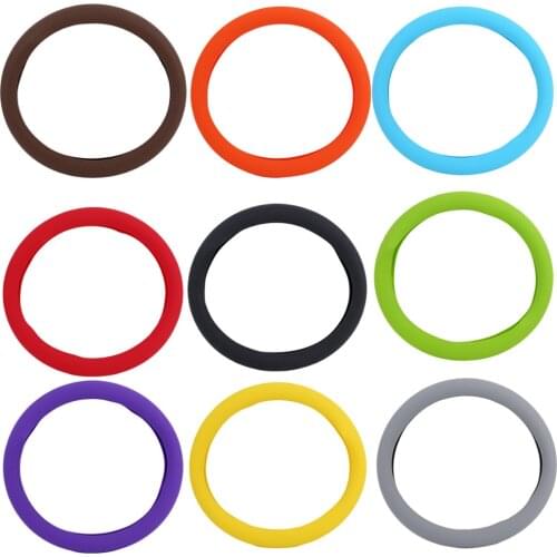 6 Styles Fashional Decoration hot Soft Silicone Steering Wheel Cover Shell Skidproof Odorless Eco-Friendly Protector Hot