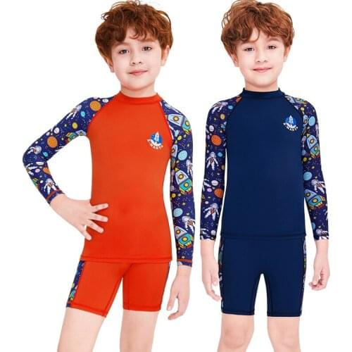 Youth Kids Wetsuit Shorty Surfing Suit Long Sleeve Diving Snorkeling Swimming Jumpsuit Scuba Dive Swimwear Boys New 2021