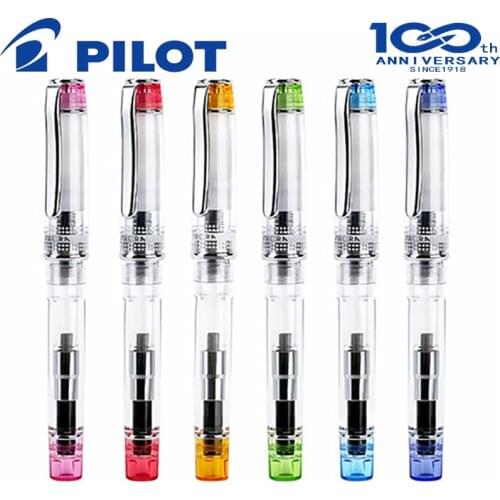 PILOT FPRN-350R Fountain Pen with Ink Converter Transparent Body F/M Tip Calligraphy Writing Supplies School Stationery Supplies