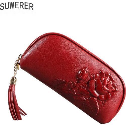 SUWERER Women's Clutches With Zippers