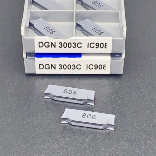 10PCS DGN3003C IC908 grooving tool CNC carbide lathe cutting tool turning insert