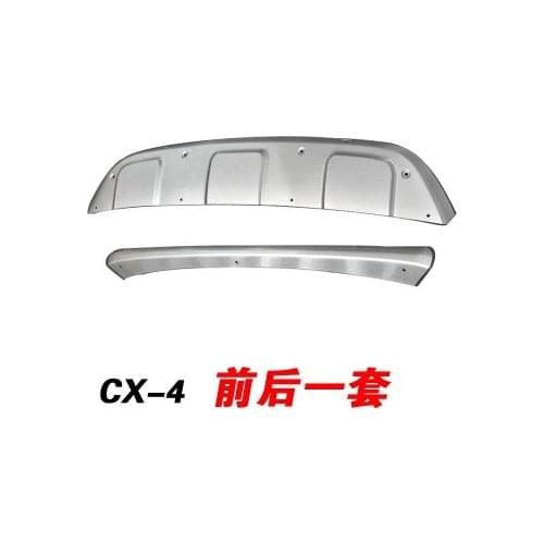 For Mazda CX-4 cx4 2016 2017 2018 2019 2020 Stainless steel front and rear Bumper Protector Skid Plate cover Car styling