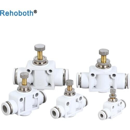 1 pieces/package Pneumatic air pipe joint ASA4 ASA6 ASA8 restrictor valve control valve pipe throttle valve LSA10 LSA12