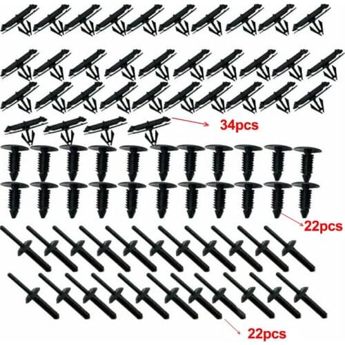 78 Pcs Fender Flare Hardware And Tools Clip Assembly Auto Kit for Jeep Wrangler JK 2007-2017 Hybrid Buckle Car Accessories
