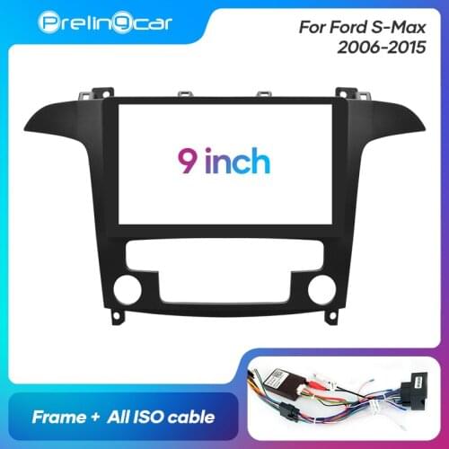 1Din 2Din Car DVD Navigation Radio Fascia Frame For Ford S-Max 2006-2015 Stereo Receiver Player Panel Dash Trim Kits