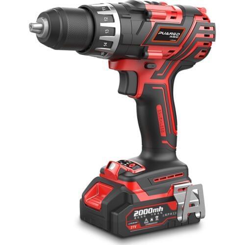 The Brushless 21V Rechargeable Lithium Battery Hand Drill Pistol Drill Impact Drill High-power Electric Tool Industry 18V DC