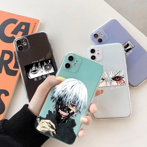 Anime Tokyo Ghoul Phone Case for IPhone 12 11 Pro X XS MAX 6 7 8 Plus XR SE2 Iphone Cover Harajuku Design Coque