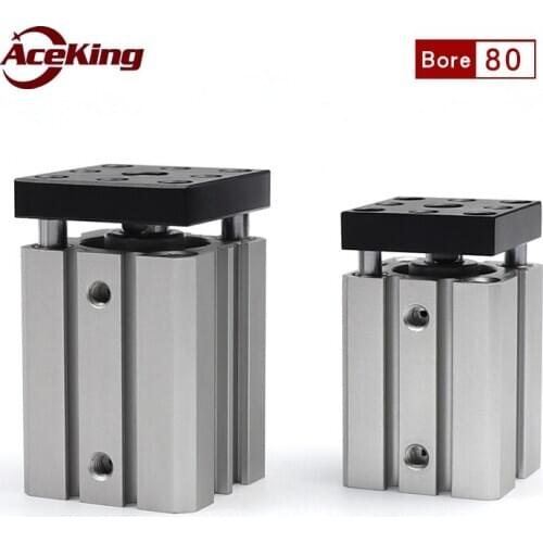 JTD80 Three axis thin guide rod with baffle cylinder JTD-80X5X10X15X20X25X30X35X40X45X50X75X100-SE2 non rotating type