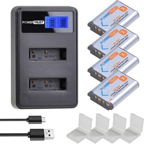 PowerTrust NP-BX1 NPBX1 Li-Ion Battery and Charger for Sony NP-BX1/M8 and Cyber-Shot DSC-RX100, DSC-RX100 II, DSC-RX100M II