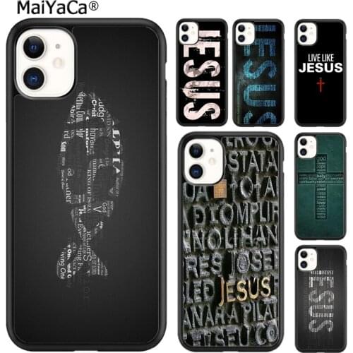 MaiYaCa Bible Jesus Christ Christian Quote Phone Case For iPhone SE 6 6s 7 8 plus X XR XS 11 12 pro max Samsung Galaxy S8 S9 S10