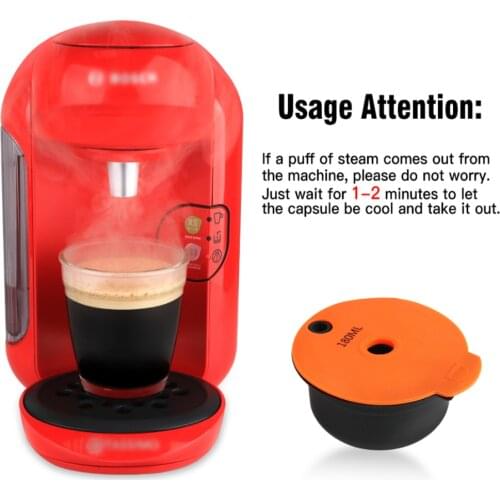 Refillable Coffee Capsules Compatible With Bosch-1 Tassimo-2 Machine Tassimoo for Nespresso Reusable Pod Rich Crema Maker Tool