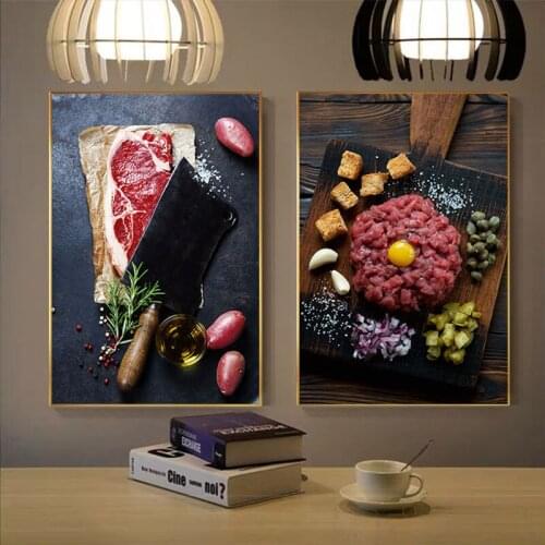 Nordic Home Decor Canvas Painting Grains Spices Spoon Peppers Kitchen Posters Prints Wall Art Modern Food Modular Picture