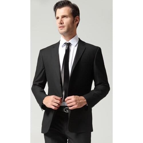 New Arrival High-end Men Suit Male Business Banquet Wedding Mens Suits Jacket and Trousers Large Size Tailored