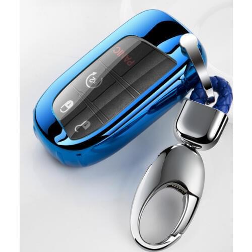 New Soft TPU Car Key Case Full cover For Fiat Jeep For Dodge Ram 1500 Journey Charger Dart Challenger Durango Auto Accessories