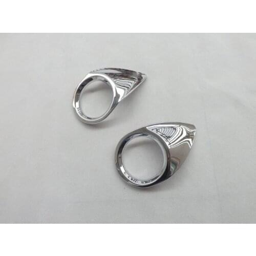 ABS Chrome Front fog lamp cover for 2013-2016 Peugeot 301 Car styling