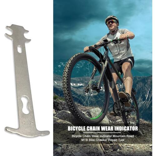 Portable Bicycle Chain Wear Indicator Multi-Functional Mountain Road MTB Bike Replace Repair Tool Measuring Chains Checker