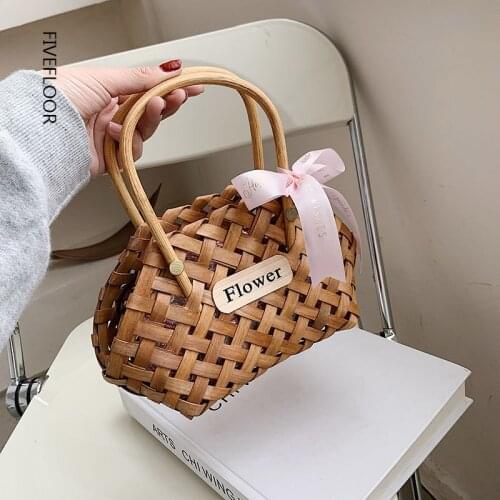 Luxury Woven Bucket Bag 2021 Summer Womens Designer Handbag and Purses Female Clutch Travel Bags Small Hand Bag Basket Bags
