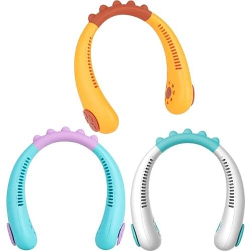 Hand-free Neck Fan, Neck Fan, Portable USB Rechargeable Pocket Fan 1800mAh, 3 Wind Speeds, for Outdoor, Office, Travel