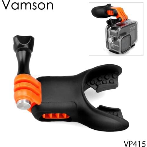 Vamson Silicone Braces With Screw for Surfing Shoot Swimming Diving for Go pro 9 8 7 6 5 4 Xiaomi VP415