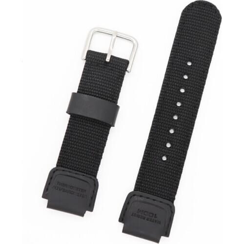 Replacement Wristband Strap For Digital Watch SGW1000 AQ-S810W SGW-300H SGW-400H AE12000 Nylon + Leather waterproof Watchbands