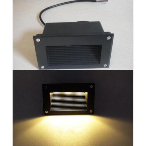 Led Wall Corner Lamp 3W LED Recessed Step Stair Light Waterproof Basement Porch Pathway Spotlight 3x1W LED Underground Lights