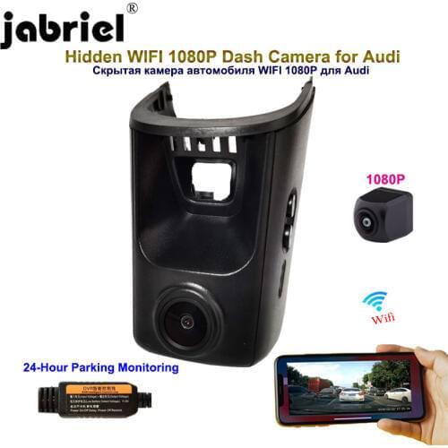 Jabriel Hidden 1080P Wifi dash camera car dvr for audi a4 b6 b7 b8 a6 c6 c7 c8 a5 a7 a8 q5 q7 tt rs3 rs5 rs7 2013 2014 2018 2020
