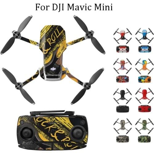 DJI Mavic Mini Decals Protective Film PVC Stickers Remote Controller Waterproof Scratch-proof Decals Full Cover Skin Accessories
