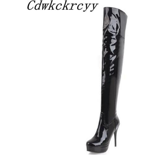 Women Boots Autumn and winter New style fashion sexy Thin and thin Over the knee Boots Super heel High cylinder Chivalry boots