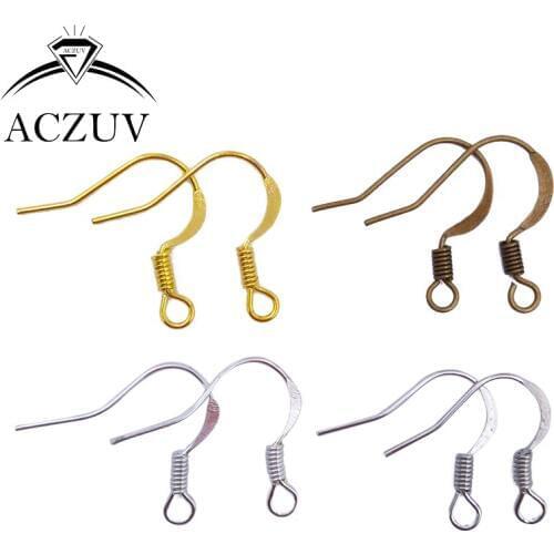 1000pcs Flat Earring Hooks Earring Clasps Earring Wires Jewelry Findings Accessories EHFW001