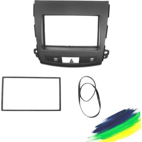 2 Din Radio Fascia for MITSUBISHI OUTLANDER 2008-2012 Stereo Fascia Dash Trim Installation Kit DVD frame