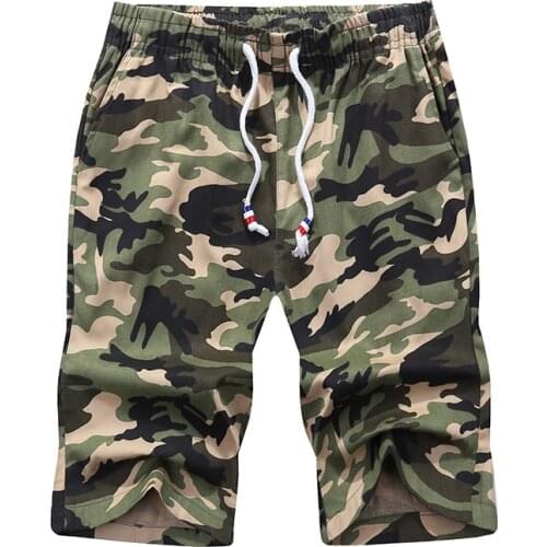 2019 Casual Shorts Man Cotton Men Cool Camouflage Summer Hot Sale Army Brand Clothing Comfortable Camo Men Cargo Shorts