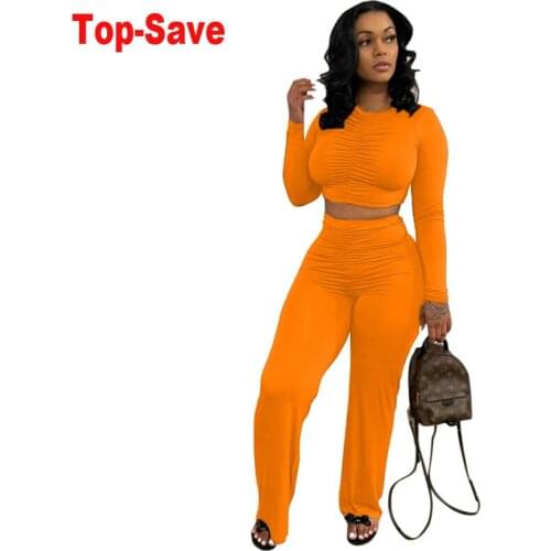 2021 Summer Women Sport Fitness 2 Two Piece Set Outfits Solid Casual Pleated Crop Tops Tshirt Leggings Pants Bodycon Tracksuit