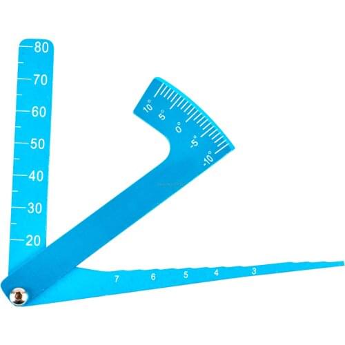 3IN1 3 In 1 Height Gauge Chassis Ruler Camber Ride RC Road Car Set Up Tool Dip Angle Simple Toy Metal Wheel Suspension Aluminum