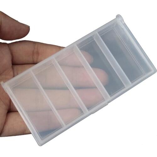 5 Compartments Fish Hook Bait Box Lattice Layered Box Fishing Spoon Character Ring Fishhook Lure Pin Jig Storage Tool Tackle