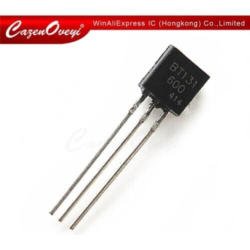 50pcs/lot BT131-600 TO-92 BT131 TO92 161-600 new voltage regulator IC In Stock