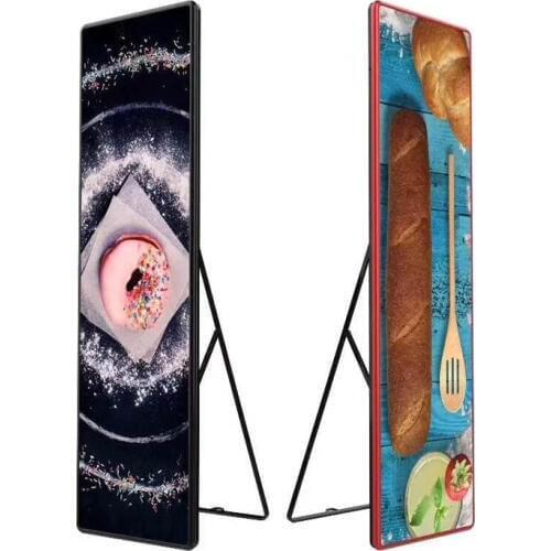 576x1920mm Indoor P3 LED Advertising Machine Store Posters Screen LED Wall Player Vertical Advertising Machine LED Display Stand