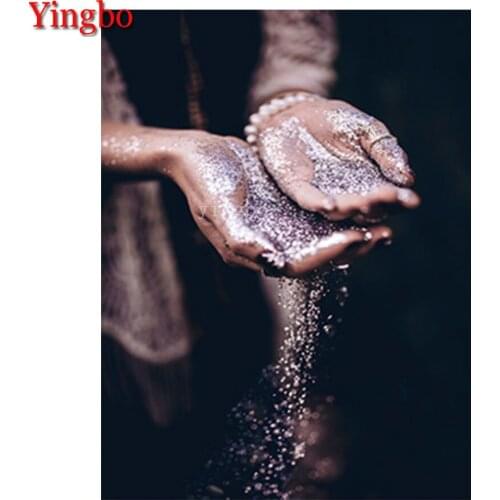 5D Diamond Painting Hand sand leakage time Full Square round Stones Diamond Mosaic Cross Stitch Kits Diamond Embroidery decor