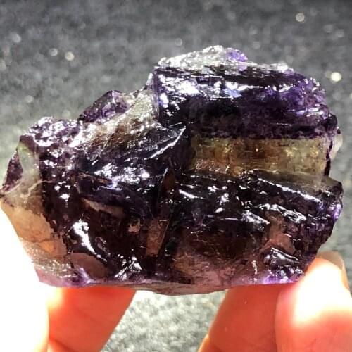69.3gNatural violet blue fluorite mineral specimen stone home decoration aura healing round vein teaching CRYSTAL QUARTZ GEM