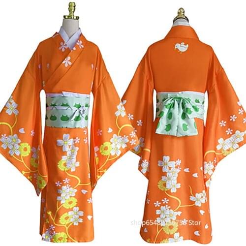 Anime Danganronpa 2 Hiyoko Saionji Kimono Cosplay Costume Mioda Ibuki Mikan Tsumiki Koizumi Mahiru Harukawa Maki Costume Wig