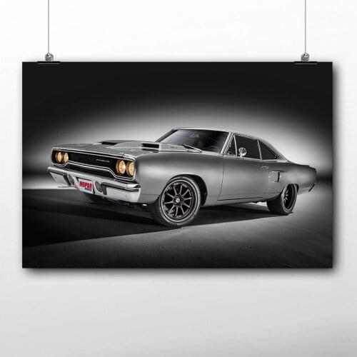 Vehicles Plymouth Classic Muscle Car Wall Art Poster Canvas Painting Silk Printed For Room Decor